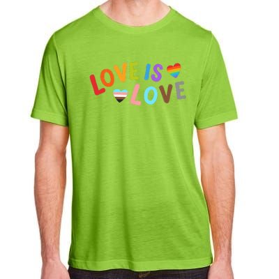 Love Is Love Pride Month LGBTQ Peace No Hate Classic Adult ChromaSoft Performance T-Shirt