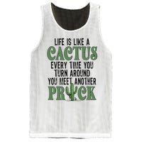 Life Is Like A Cactus Every Time You Turn Around Mesh Reversible Basketball Jersey Tank