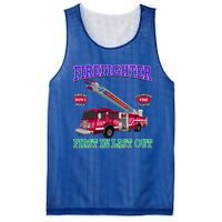 Last In Last Out Fire Truck Firefighter Novelty Gift Meaningful Gift Mesh Reversible Basketball Jersey Tank