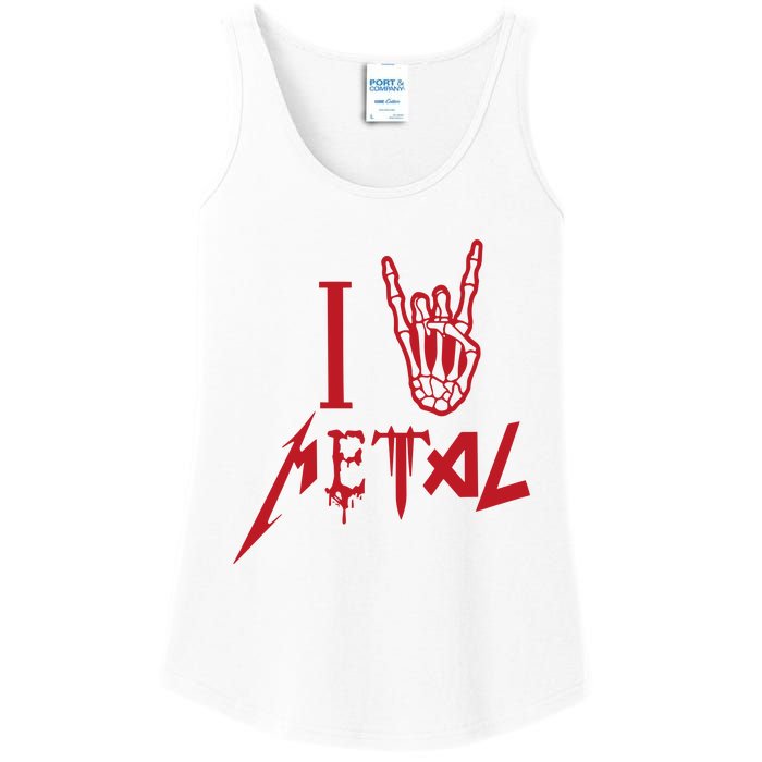 Loudwire I Love Metal Ladies Essential Tank