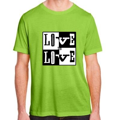 Love IS Love Typography Square Adult ChromaSoft Performance T-Shirt