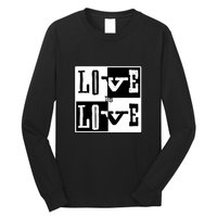 Love IS Love Typography Square Long Sleeve Shirt