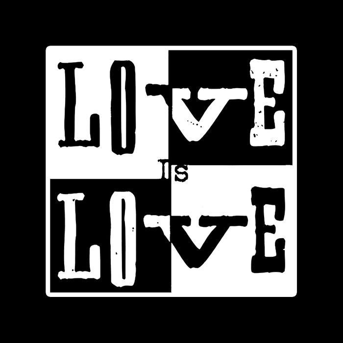 Love IS Love Typography Square City Backpack