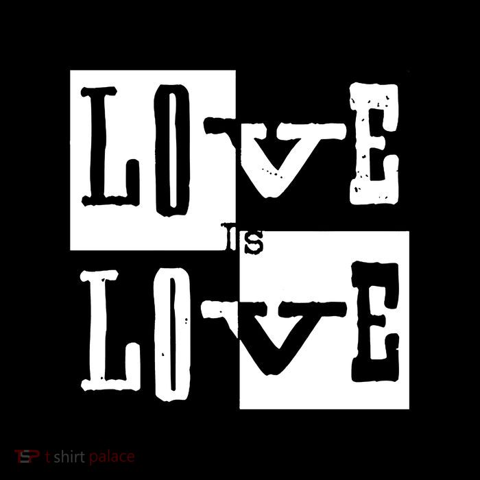 Love IS Love Typography Square Mug