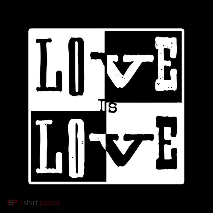 Love IS Love Typography Square Flatbill Hat