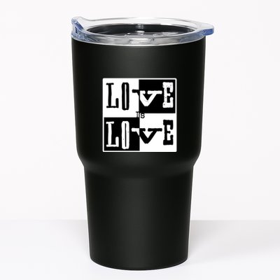 Love IS Love Typography Square Tumbler