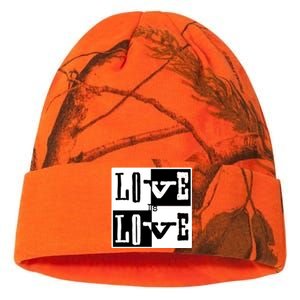 Love IS Love Typography Square Kati Licensed 12" Camo Beanie