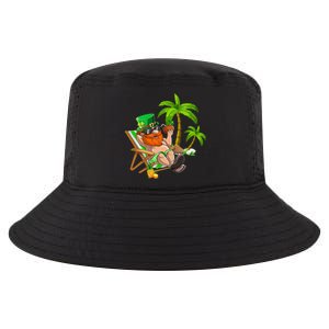 Lucky Irish Leprechaun Hawaiian Surfing St Patrick Day Retro Cute Gift Cool Comfort Performance Bucket Hat