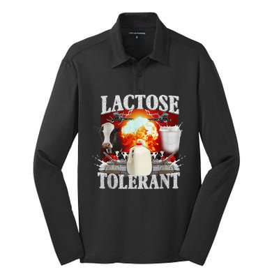 Lactose Intolerant Silk Touch Performance Long Sleeve Polo