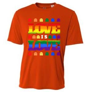 Love Is Love Cute Ghost Lgbt Equality Halloween Lgbt Pride Gift Cooling Performance Crew T-Shirt