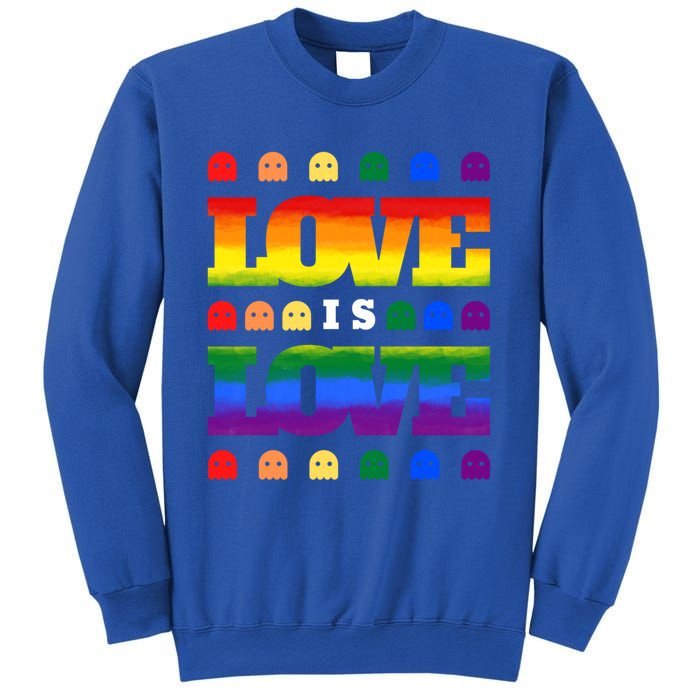 Love Is Love Cute Ghost Lgbt Equality Halloween Lgbt Pride Gift Sweatshirt