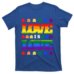 Love Is Love Cute Ghost Lgbt Equality Halloween Lgbt Pride Gift T-Shirt