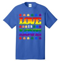 Love Is Love Cute Ghost Lgbt Equality Halloween Lgbt Pride Gift Tall T-Shirt