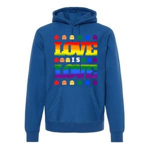 Love Is Love Cute Ghost Lgbt Equality Halloween Lgbt Pride Gift Premium Hoodie