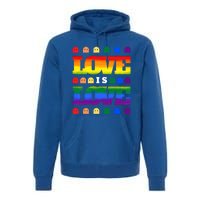 Love Is Love Cute Ghost Lgbt Equality Halloween Lgbt Pride Gift Premium Hoodie