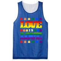 Love Is Love Cute Ghost Lgbt Equality Halloween Lgbt Pride Gift Mesh Reversible Basketball Jersey Tank