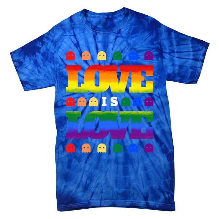 Love Is Love Cute Ghost Lgbt Equality Halloween Lgbt Pride Gift Tie-Dye T-Shirt