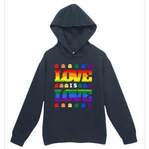 Love Is Love Cute Ghost Lgbt Equality Halloween Lgbt Pride Gift Urban Pullover Hoodie