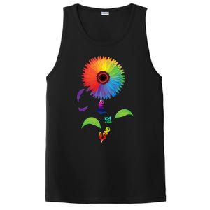 Love Is Love Lgbt Flower Cool Gift Lgbt Pride Gift PosiCharge Competitor Tank