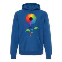 Love Is Love Lgbt Flower Cool Gift Lgbt Pride Gift Premium Hoodie