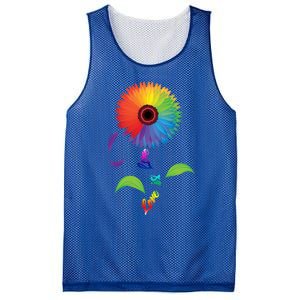 Love Is Love Lgbt Flower Cool Gift Lgbt Pride Gift Mesh Reversible Basketball Jersey Tank