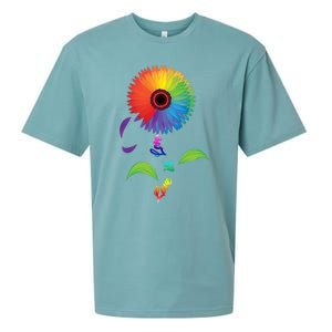 Love Is Love Lgbt Flower Cool Gift Lgbt Pride Gift Sueded Cloud Jersey T-Shirt