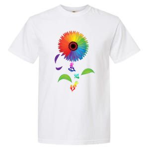 Love Is Love Lgbt Flower Cool Gift Lgbt Pride Gift Garment-Dyed Heavyweight T-Shirt