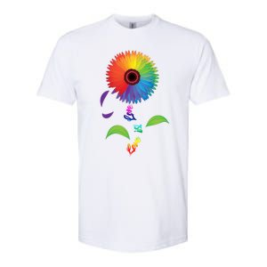 Love Is Love Lgbt Flower Cool Gift Lgbt Pride Gift Softstyle CVC T-Shirt