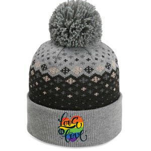 Love Is Love LGBT Pride The Baniff Cuffed Pom Beanie