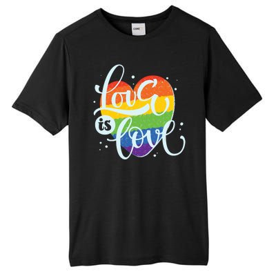 Love Is Love LGBT Pride Tall Fusion ChromaSoft Performance T-Shirt