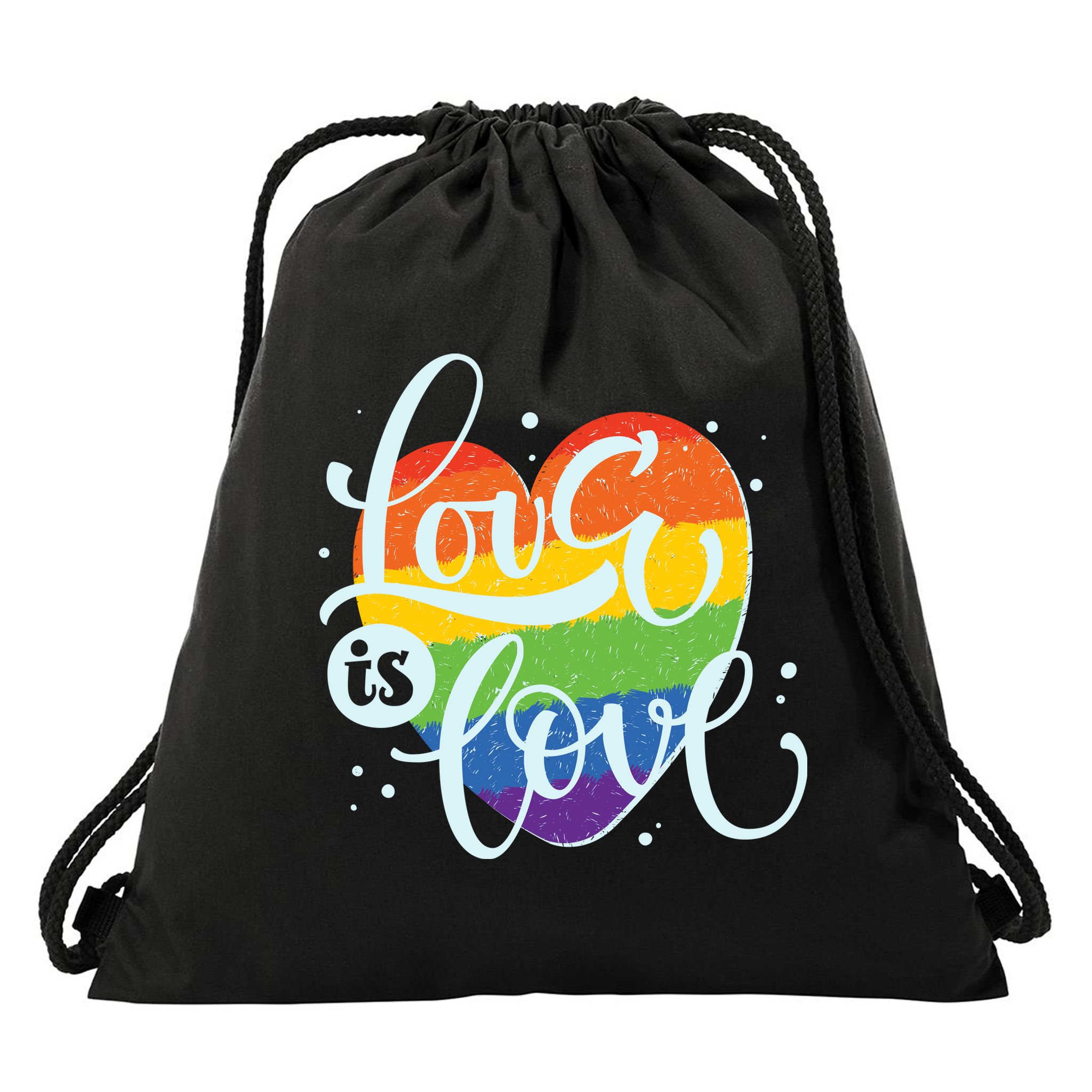Love Is Love LGBT Pride Drawstring Bag