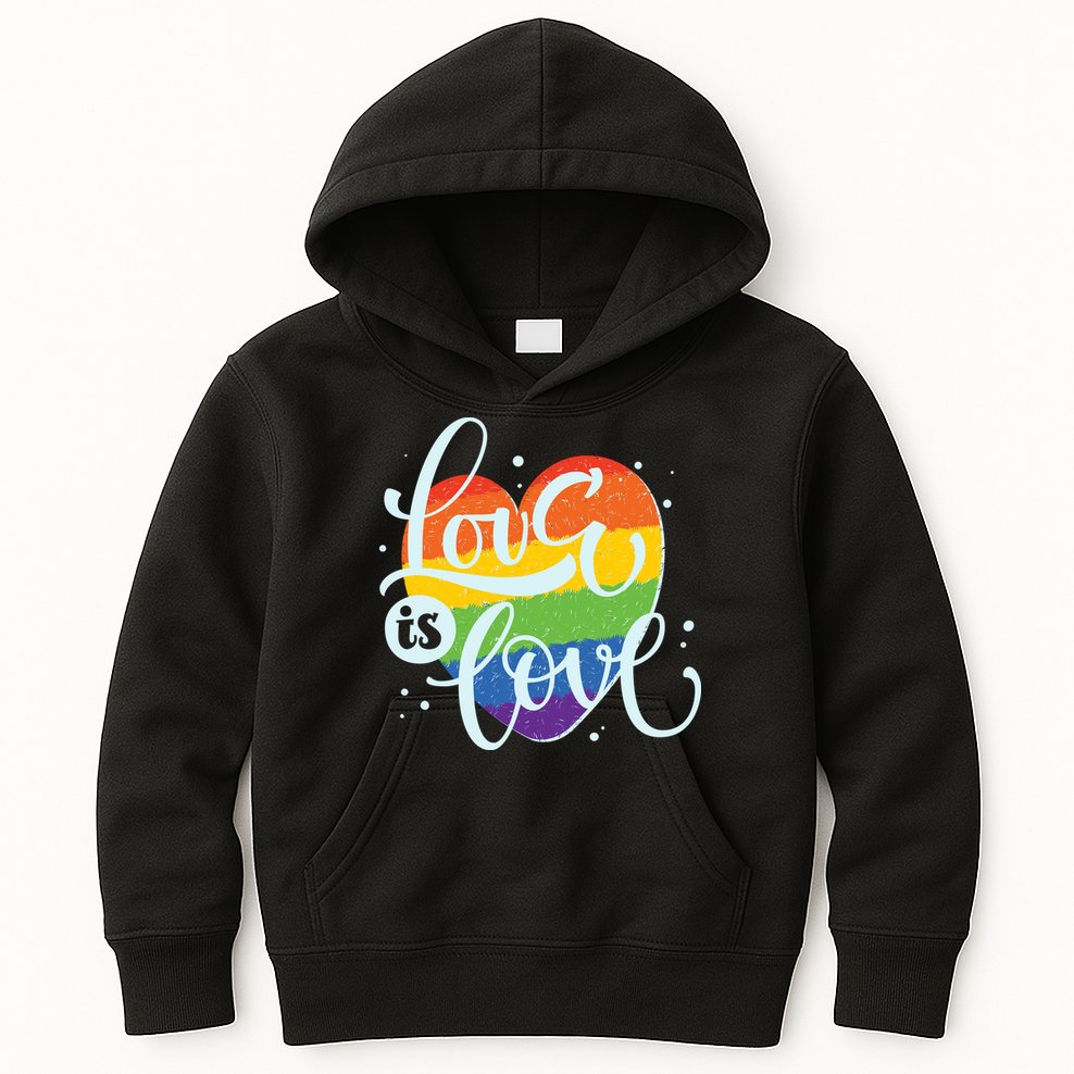 Love Is Love LGBT Pride Kids Hoodie