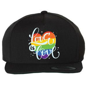 Love Is Love LGBT Pride Wool Snapback Cap