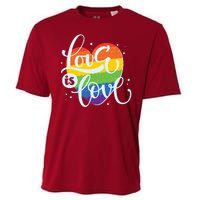 Love Is Love LGBT Pride Cooling Performance Crew T-Shirt