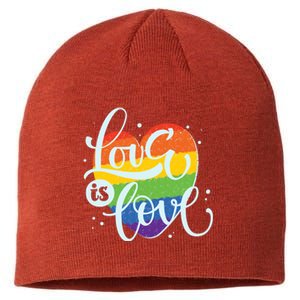 Love Is Love LGBT Pride Sustainable Beanie