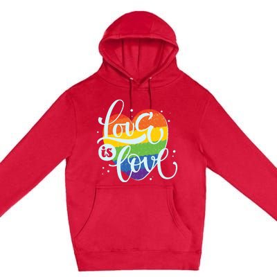 Love Is Love LGBT Pride Premium Pullover Hoodie