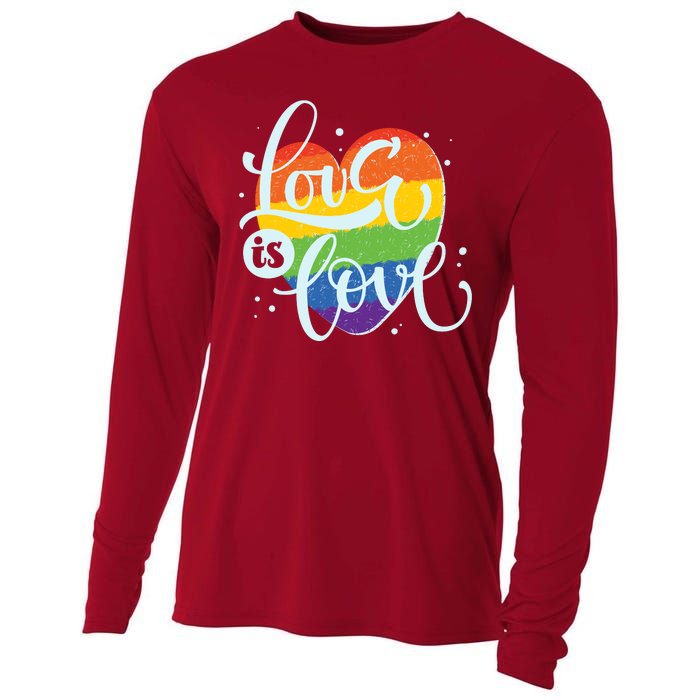 Love Is Love LGBT Pride Cooling Performance Long Sleeve Crew