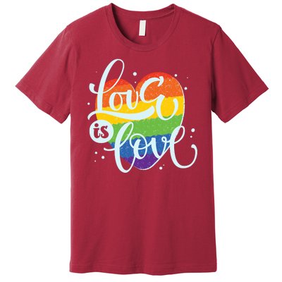 Love Is Love LGBT Pride Premium T-Shirt