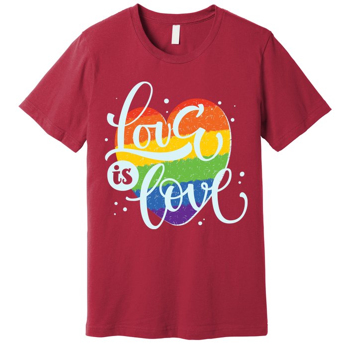 Love Is Love LGBT Pride Premium T-Shirt