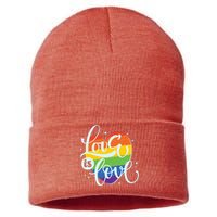 Love Is Love LGBT Pride Sustainable Knit Beanie