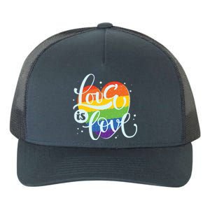 Love Is Love LGBT Pride Yupoong Adult 5-Panel Trucker Hat