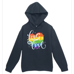 Love Is Love LGBT Pride Urban Pullover Hoodie