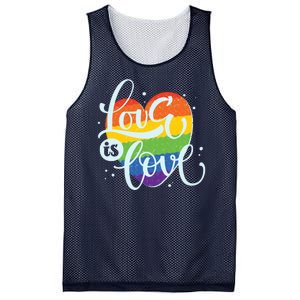 Love Is Love LGBT Pride Mesh Reversible Basketball Jersey Tank