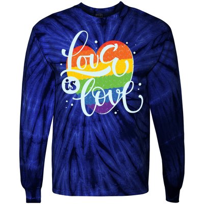 Love Is Love LGBT Pride Tie-Dye Long Sleeve Shirt