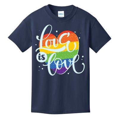 Love Is Love LGBT Pride Kids T-Shirt