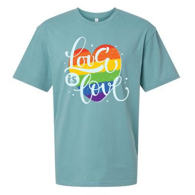 Love Is Love LGBT Pride Sueded Cloud Jersey T-Shirt