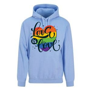 Love Is Love LGBT Pride Unisex Surf Hoodie