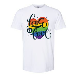 Love Is Love LGBT Pride Softstyle CVC T-Shirt