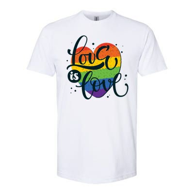 Love Is Love LGBT Pride Softstyle® CVC T-Shirt