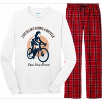 Life Is Like Riding A Bicycle Long Sleeve Pajama Set